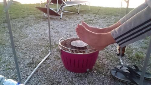 ... und zum Füße wärmen!